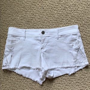 Hollister White Shorts